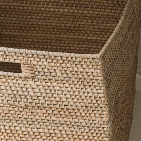 Rattan storage baskets - Different sizes and colours! - Coastal Villa Homeware